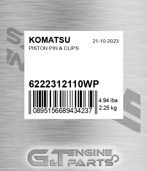 6222-31-2110WP Piston Pin & Clips for KOMATSU