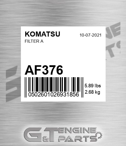 AF376 Filter A
