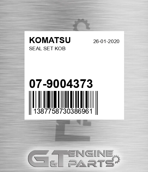 07-9004373 Seal Set Kob