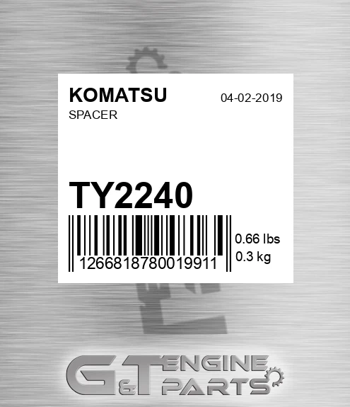 TY2240 KOMATSU Spacer