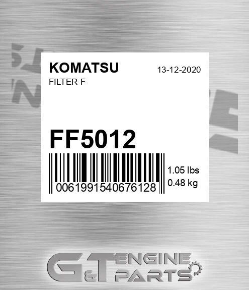 FF5012 KOMATSU Filter F