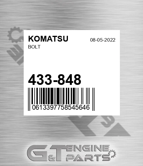 433-848 Bolt
