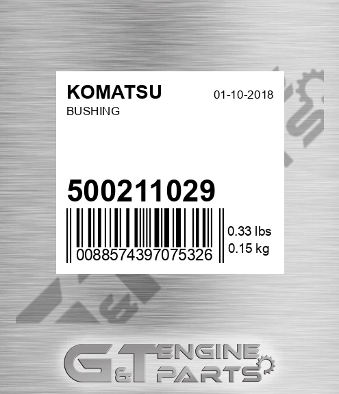 500211029 Bushing for KOMATSU