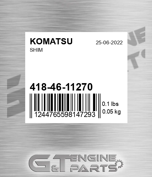 418-46-11270 Shim for KOMATSU