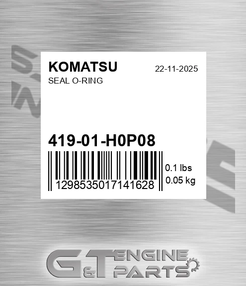 419-01-H0P08 Seal O-ring for KOMATSU