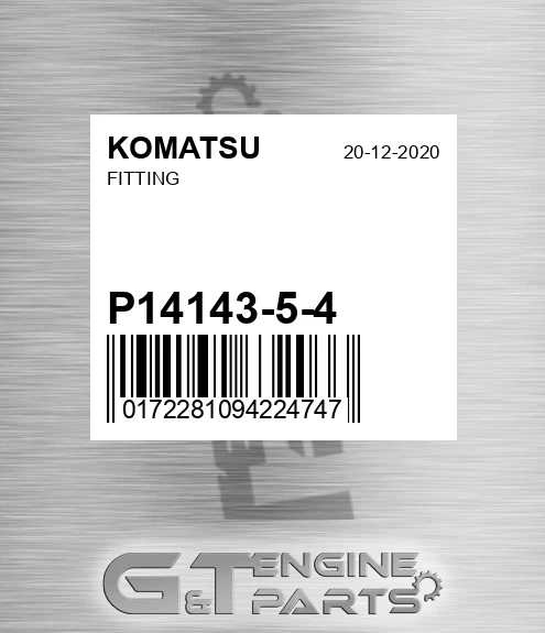 P14143-5-4 KOMATSU Fitting