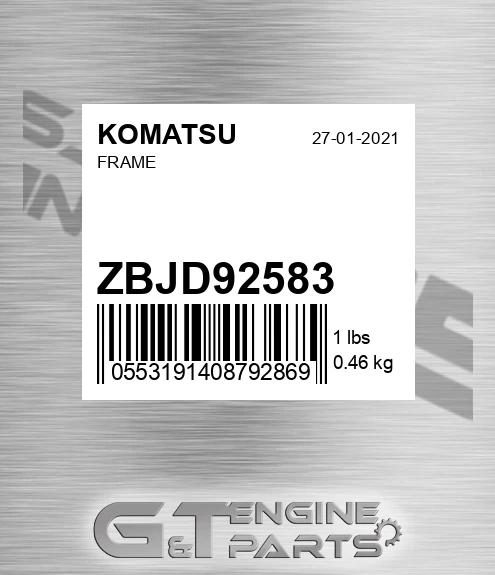 ZBJD92583 KOMATSU Frame
