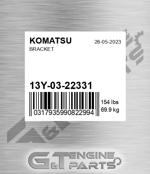 13Y-03-22331 Bracket for KOMATSU