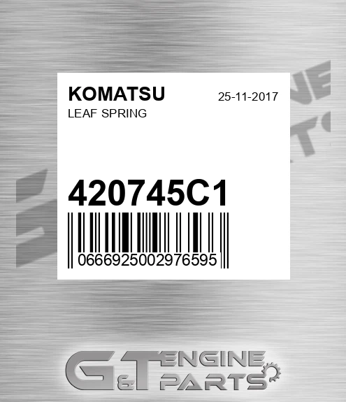 420745C1 Leaf Spring