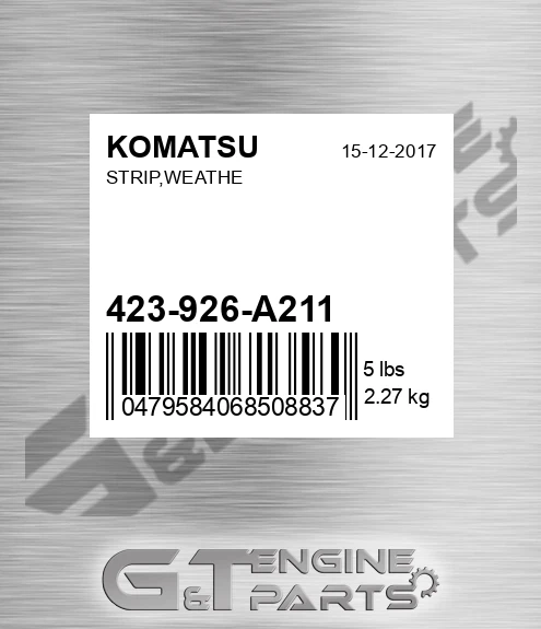 423-926-A211 Strip,weathe for KOMATSU