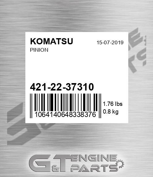 421-22-37310 Gear for KOMATSU