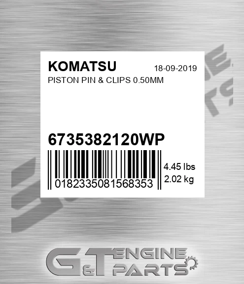 6735-38-2120WP Piston Pin & Clips 0.50mm for KOMATSU
