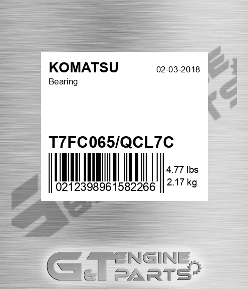 T7FC065/QCL7C Bearing for KOMATSU