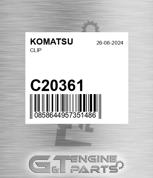 C20361 Clip for KOMATSU