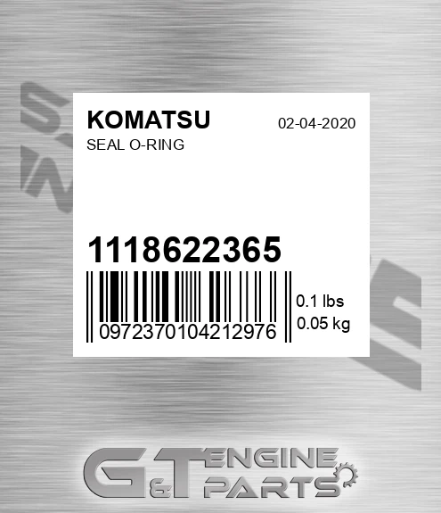 111-86-22365 Seal O-ring for KOMATSU