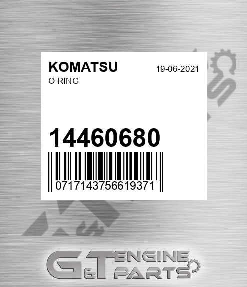 14460680 KOMATSU O Ring