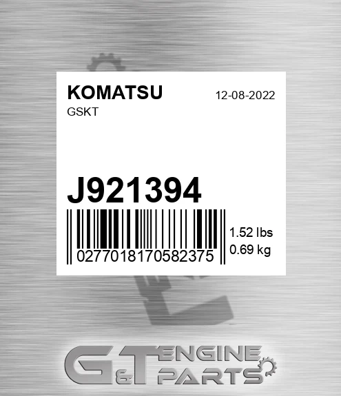 J921394 KOMATSU Gskt