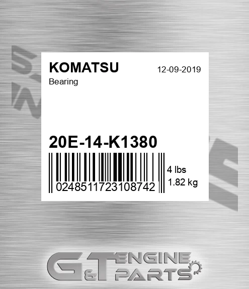 20E14K1380 Bearing