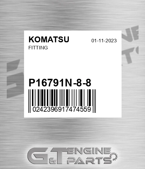 P16791N-8-8 Fitting