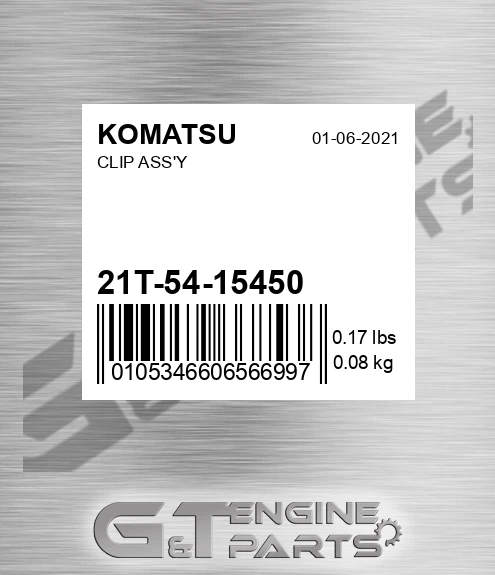 21T-54-15450 Clip Ass'y for KOMATSU