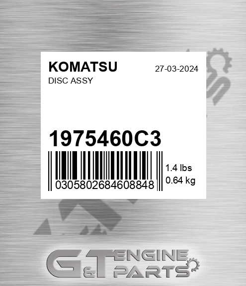 1975460C3 Disc Assy