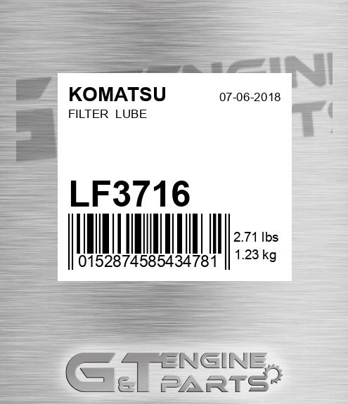 LF3716 Filter Lube