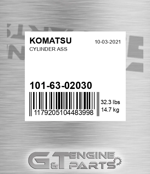 101-63-02030 Cylinder Ass for KOMATSU
