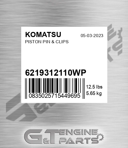 6219-31-2110WP Piston Pin & Clips for KOMATSU