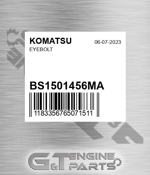 BS1501456MA Eyebolt