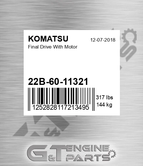 22B-60-11321 Final Drive With Motor for KOMATSU