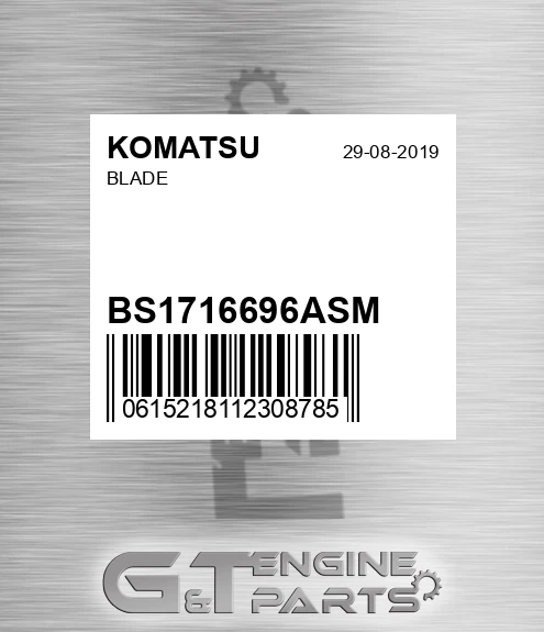 BS1716696ASM Blade for KOMATSU