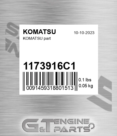 1173916C1 Part for KOMATSU