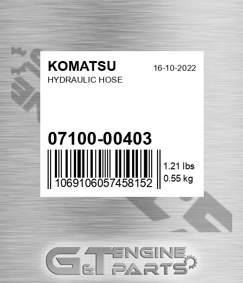 07100-00403 Hydraulic Hose