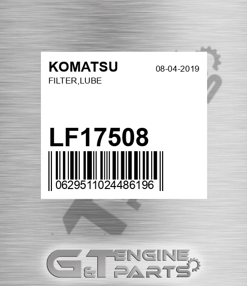 LF17508 Filter,lube