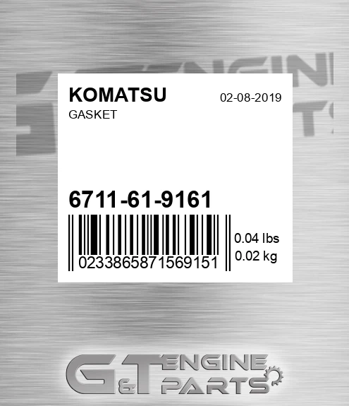 6711-61-9161 Gasket