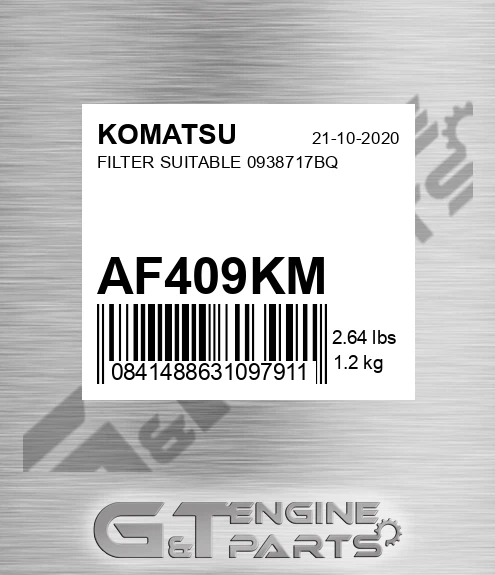 AF409KM Filter Suitable 0938717bq