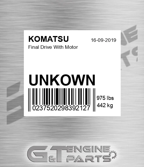 UNKOWN Final Drive With Motor