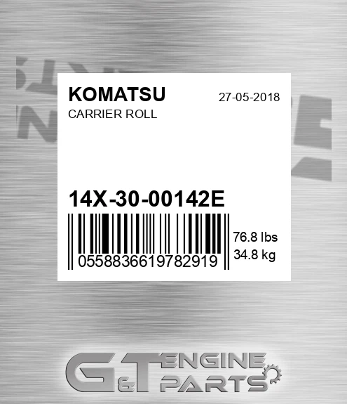 14X-30-00142E Carrier Roll for KOMATSU