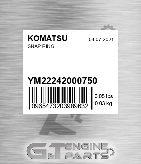 YM22242000750 Snap Ring