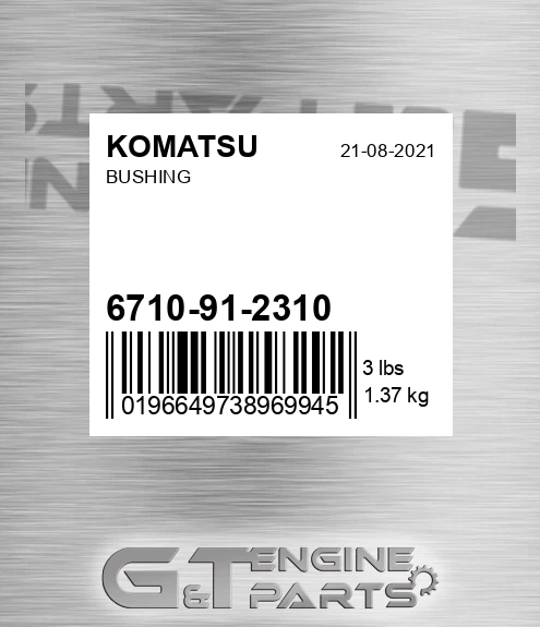 6710-91-2310 Bushing for KOMATSU