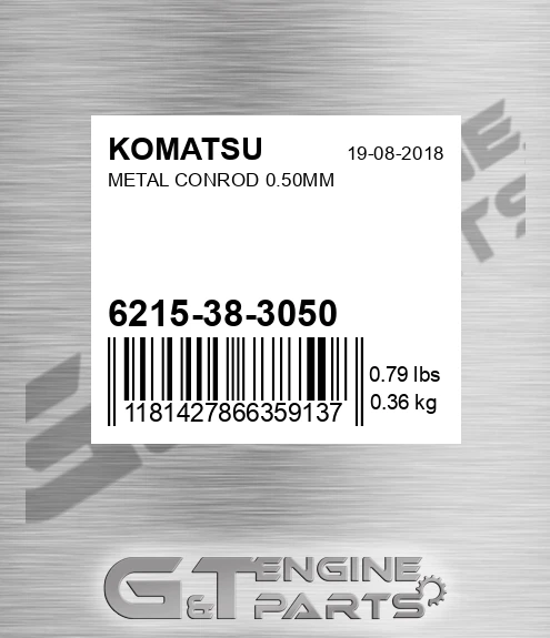 6215-38-3050 Metal Conrod 0.50mm for KOMATSU