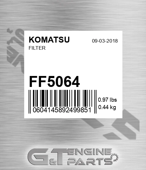 FF5064 KOMATSU Filter