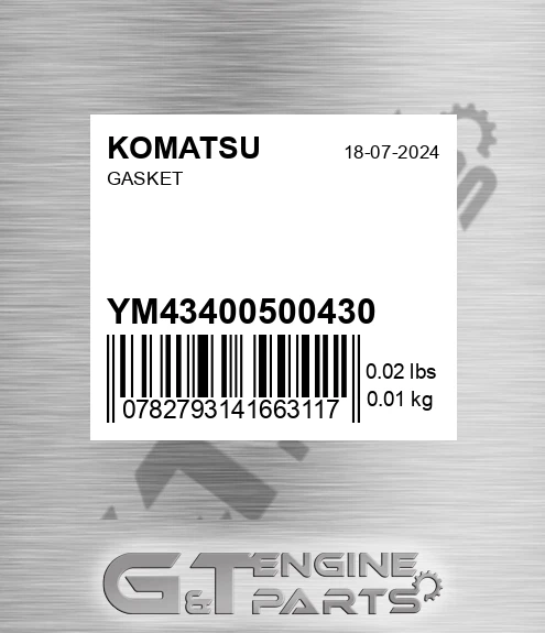 YM43400500430 Gasket