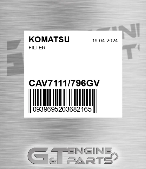 CAV7111/796GV Filter