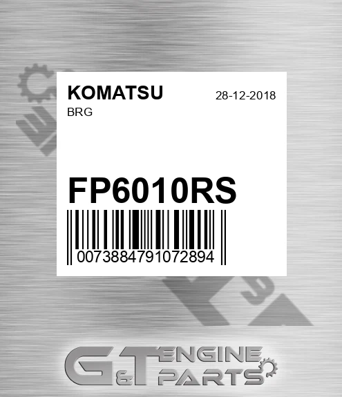 FP6010RS KOMATSU Brg
