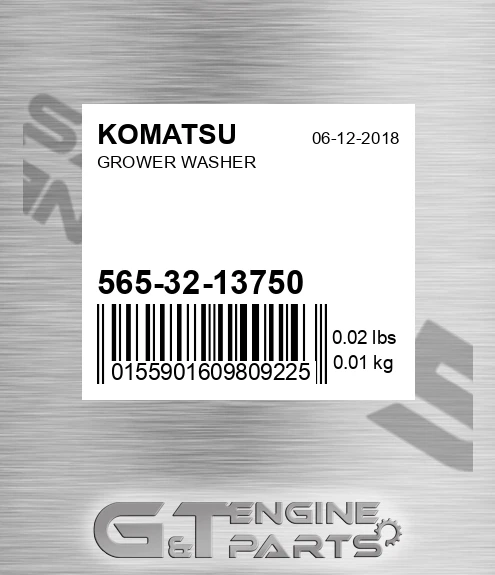 565-32-13750 Grower Washer for KOMATSU