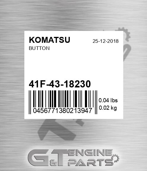 41F-43-18230 Button for KOMATSU