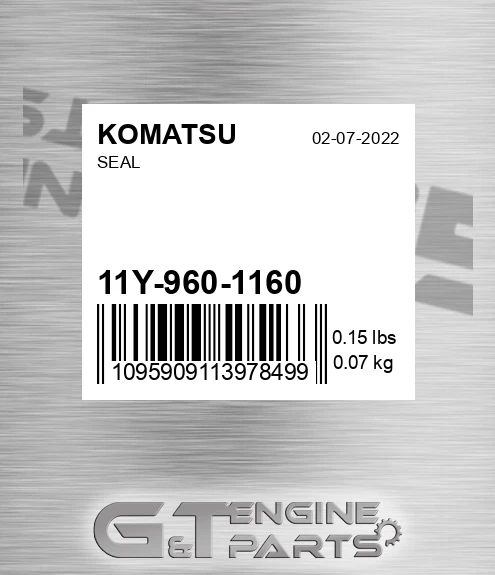 11Y-960-1160 Seal for KOMATSU