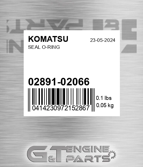 02891-02066 Seal O-ring