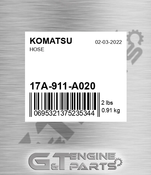 17A-911-A020 Hose for KOMATSU